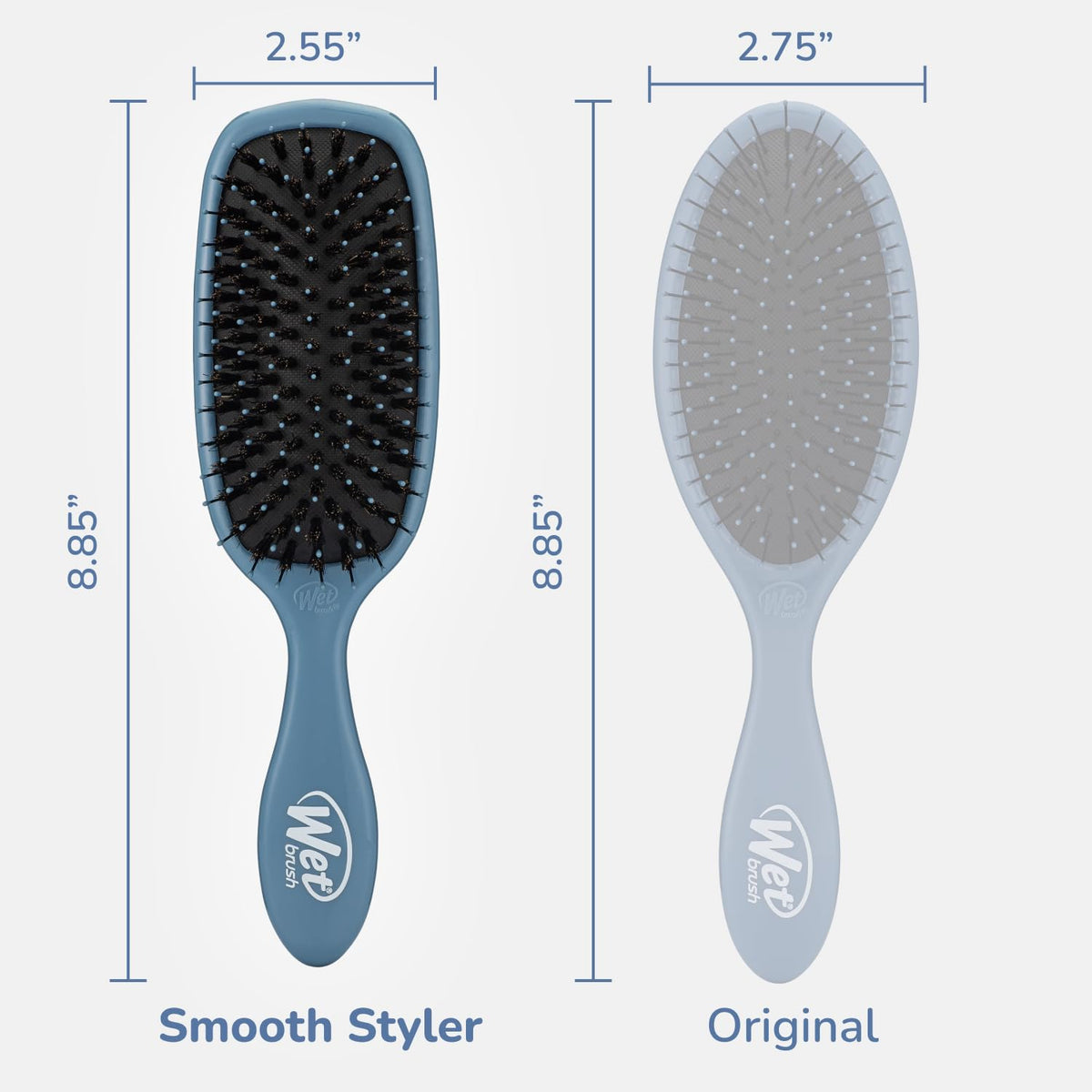 Lifestyle scene with Wet Brush Shine support in use