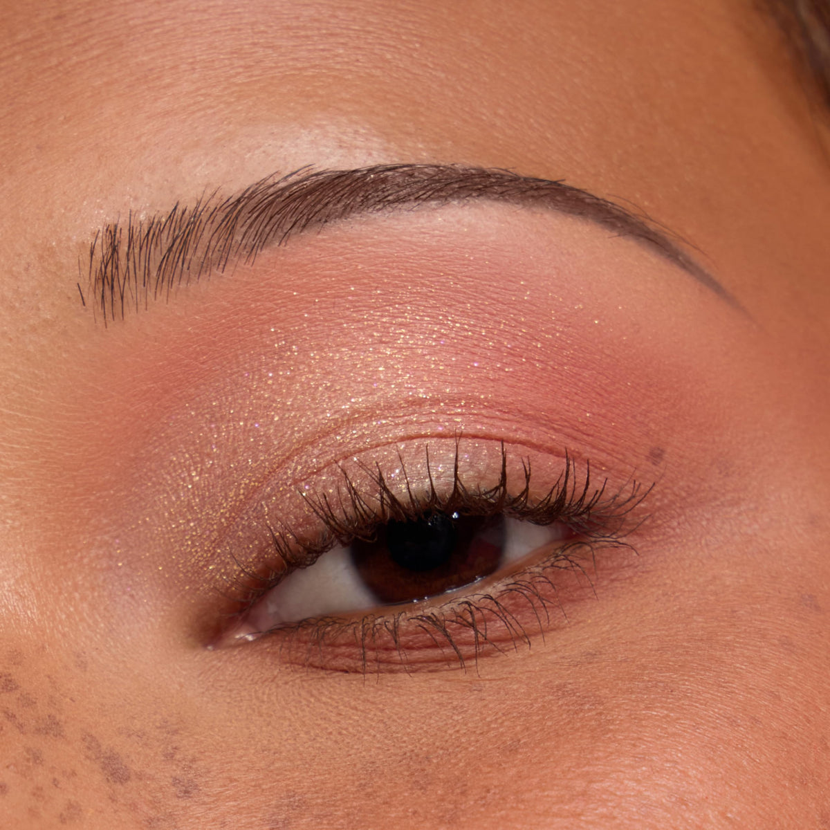 Lifestyle shot of ColourPop Peach Jelly Palette on a makeup table