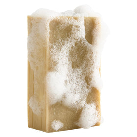 Lifestyle shot of Crate 61 Organics soap in a bathroom setting