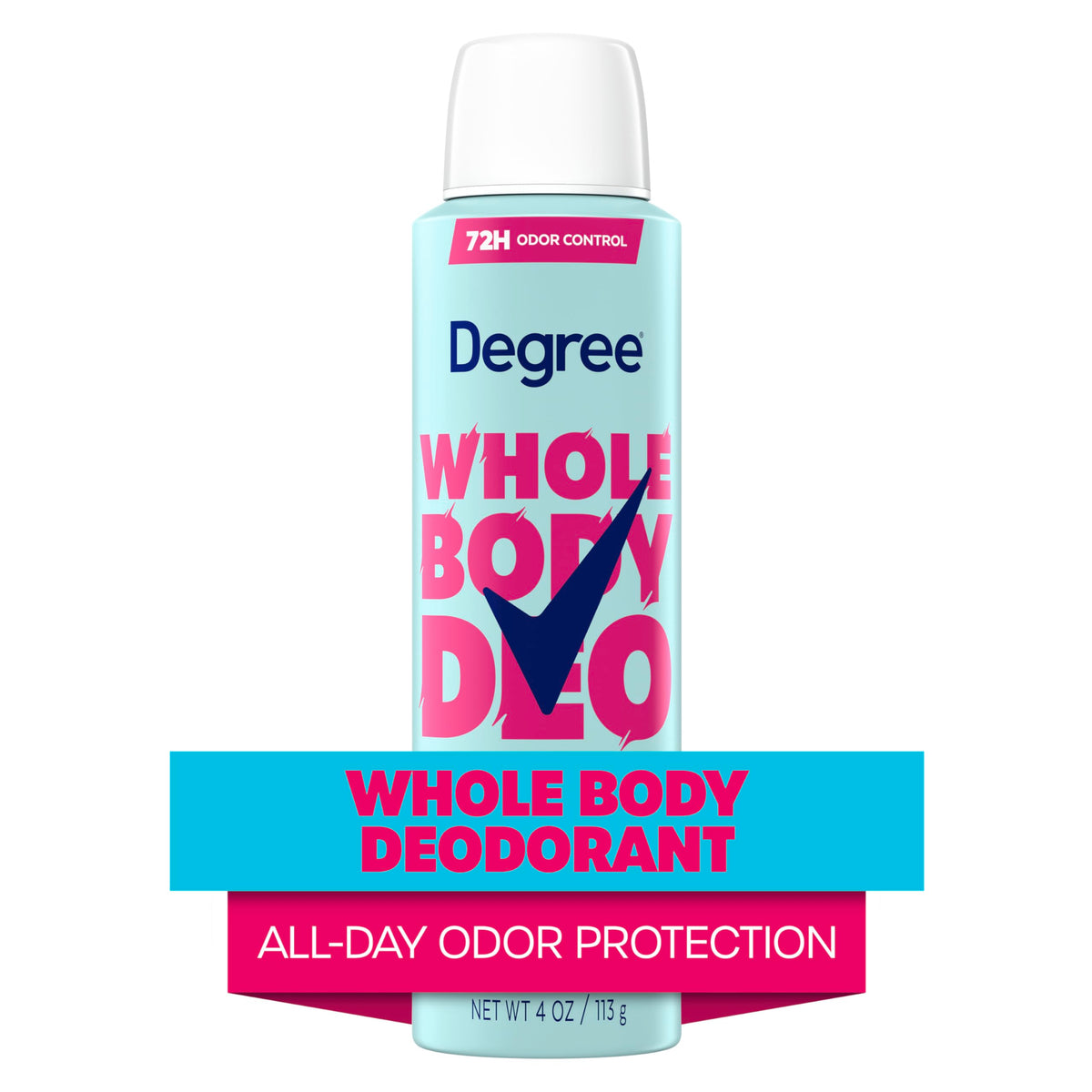 Lifestyle shot of Degree Women Whole Body Deodorant Spray in bathroom