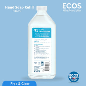 Lifestyle shot of ECOS hand soap on a kitchen counter