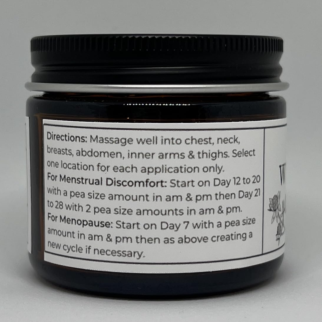 Lifestyle shot of Faith and Grace Organics Wild Yam Cream in use