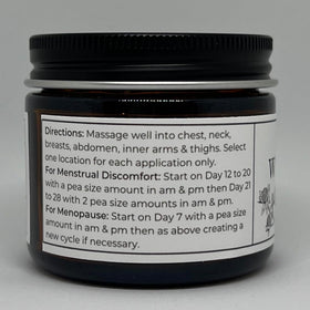 Lifestyle shot of Faith and Grace Organics Wild Yam Cream in use