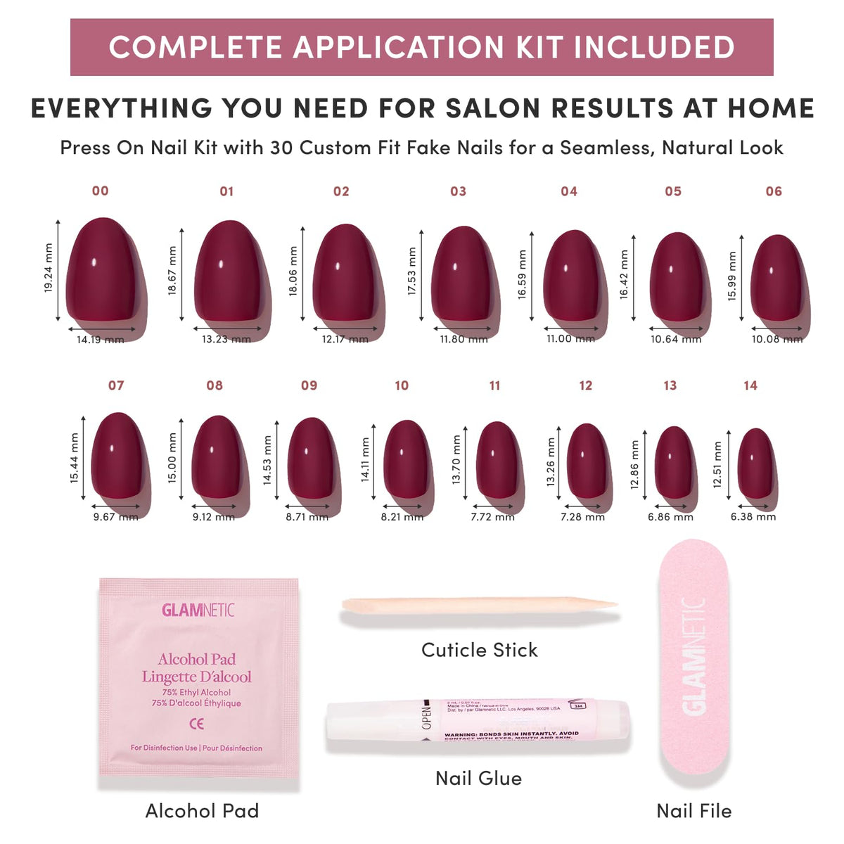 Lifestyle shot of Glamnetic press on nails in use