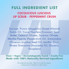 Lifestyle shot of Handmade Heroes Peppermint Lip Scrub in a beauty routine