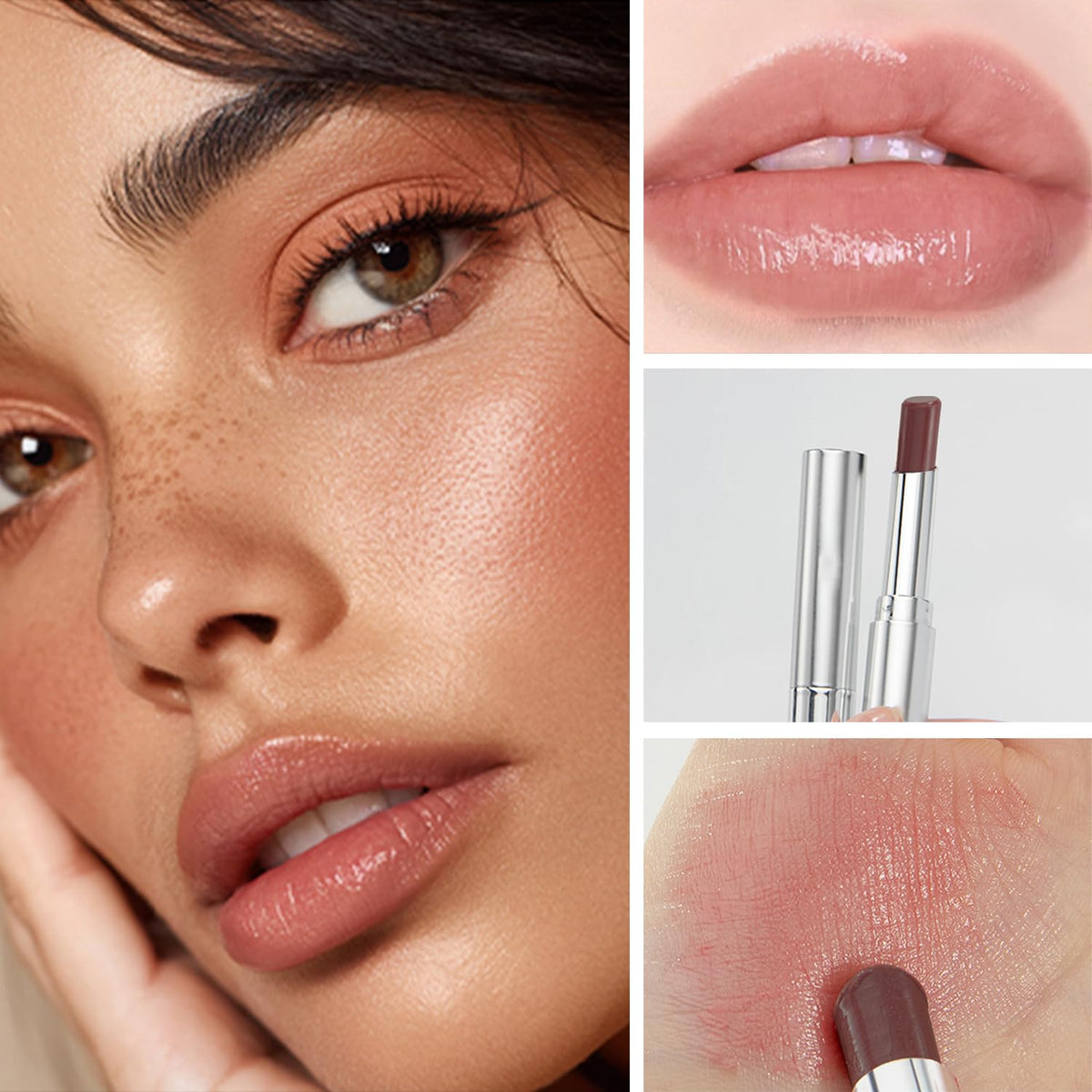 Lifestyle shot of IFVGFB Honeynoir Nude Honey Lipstick