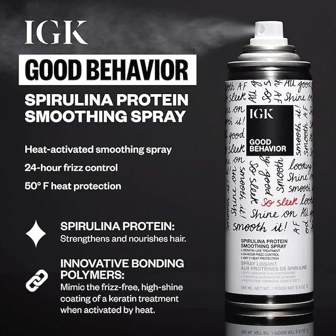 Lifestyle shot of IGK Hair Set in use
