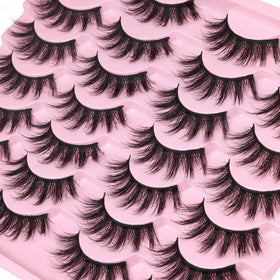 Lifestyle shot of Kiromiro Wispy Faux Mink Lashes being applied