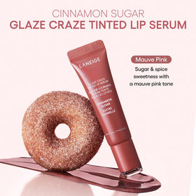 Lifestyle shot of LANEIGE Glaze Craze Lip Serum Duo