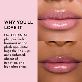 Lifestyle shot of Lawless Lip Plumping Gloss in use
