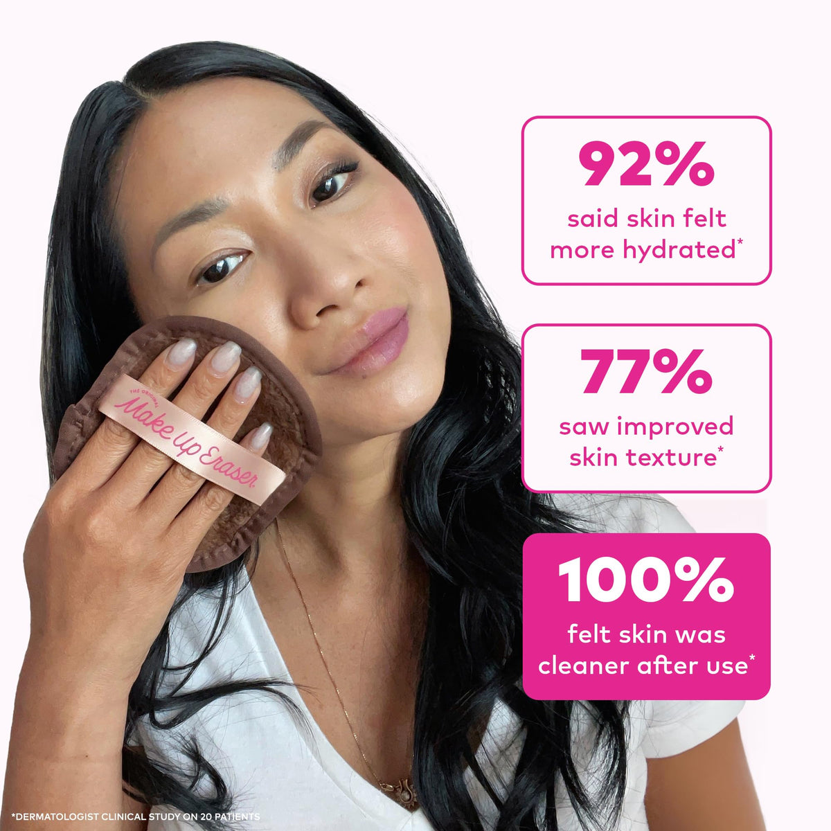 Lifestyle shot of MakeUp Eraser in a bathroom setting