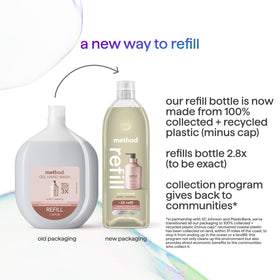 Lifestyle shot of Method Gel Hand Soap Refill in kitchen setting