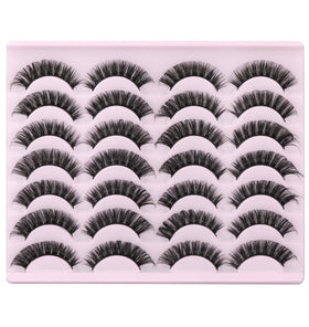 Lifestyle shot of model applying zanlufly lashes