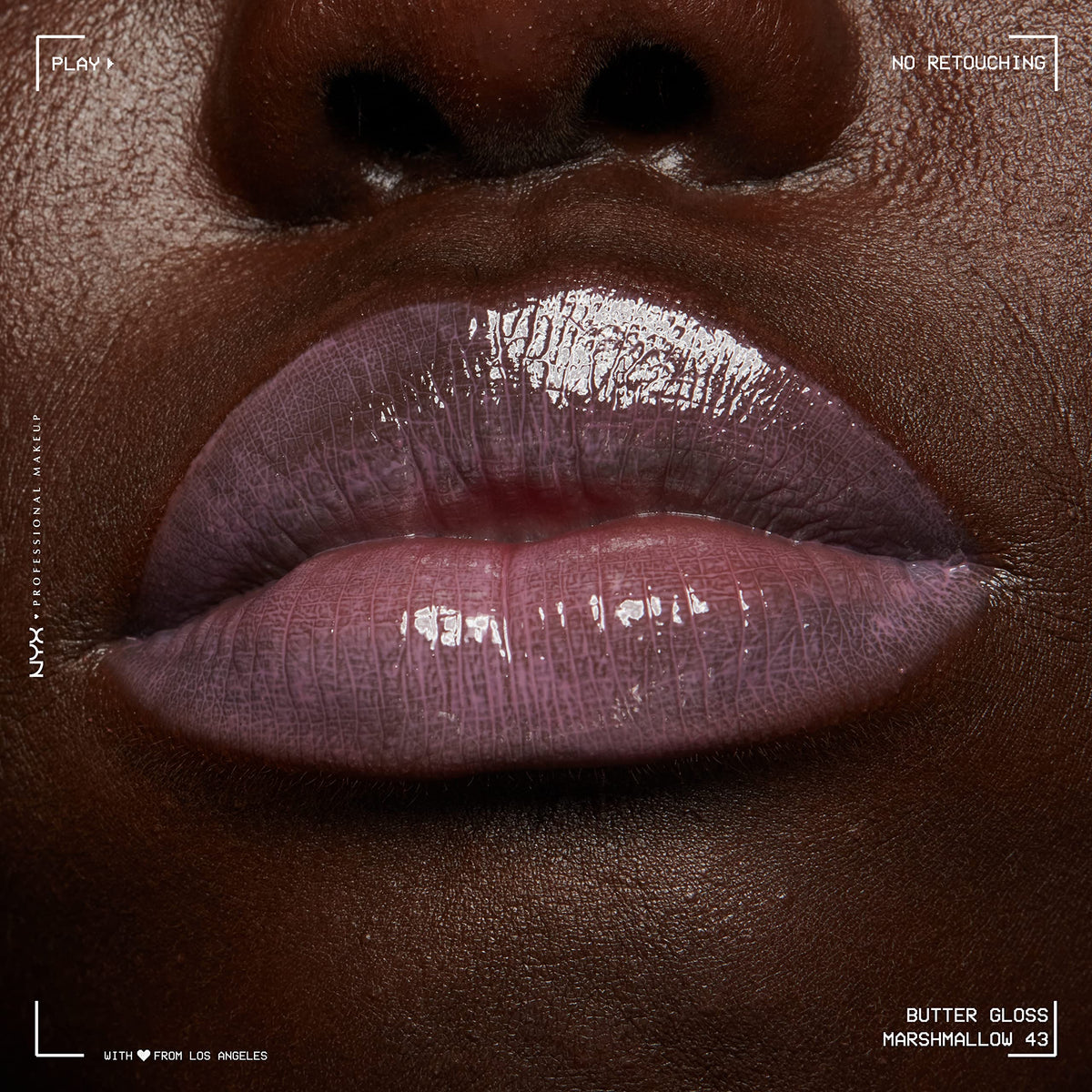 Lifestyle shot of NYX Butter Gloss in use