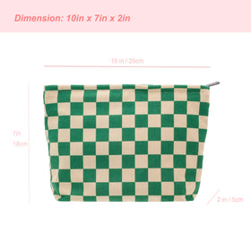 Lifestyle shot of PAZIMIIK Makeup Bag in a travel setting