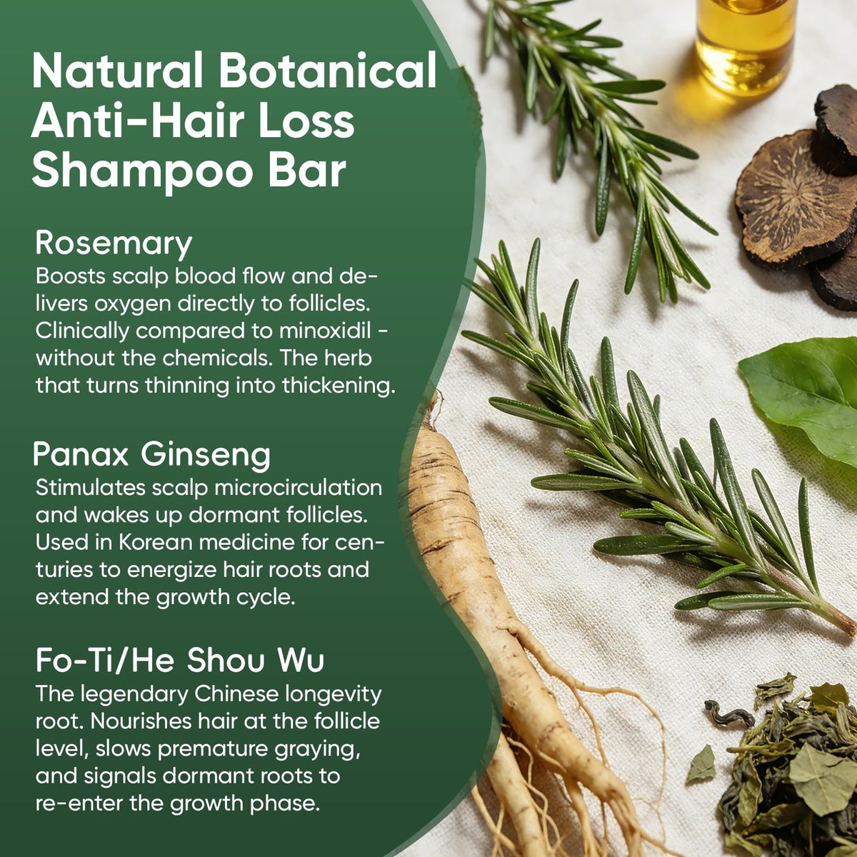 Lifestyle shot of Pwkvsn Scalp Revival Shampoo Bar in bathroom