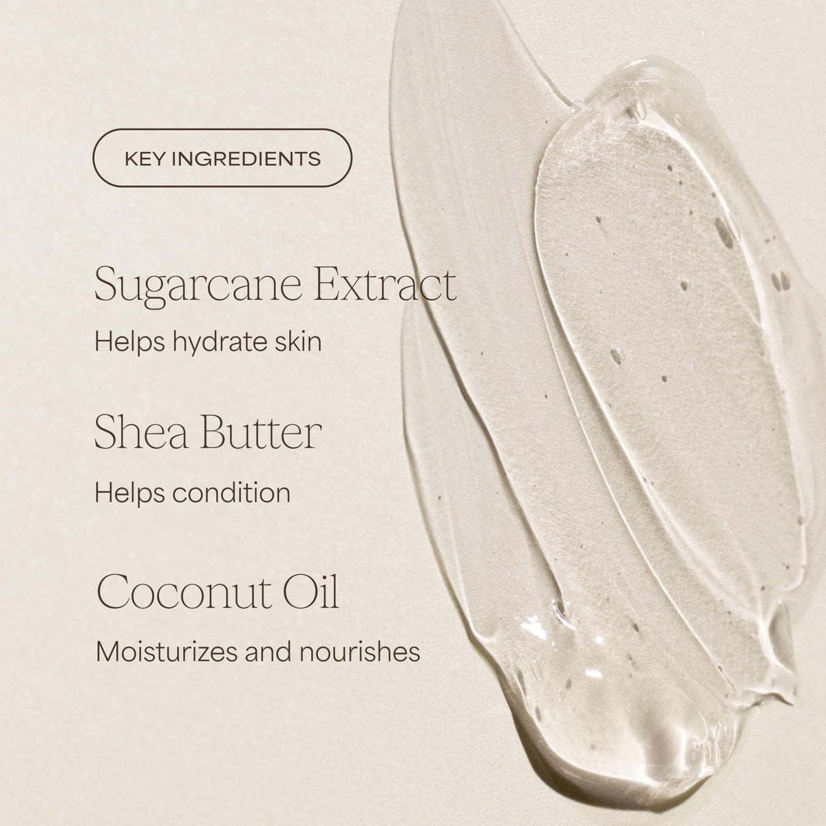 Lifestyle shot of RAW SUGAR Caramel Vanilla Delight Body Wash in a bathroom