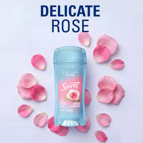 Lifestyle shot of Secret Antiperspirant Deodorant in use