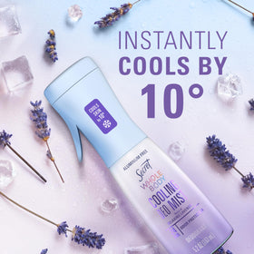 Lifestyle shot of Secret Whole Body Cooling Deodorant Mist in use