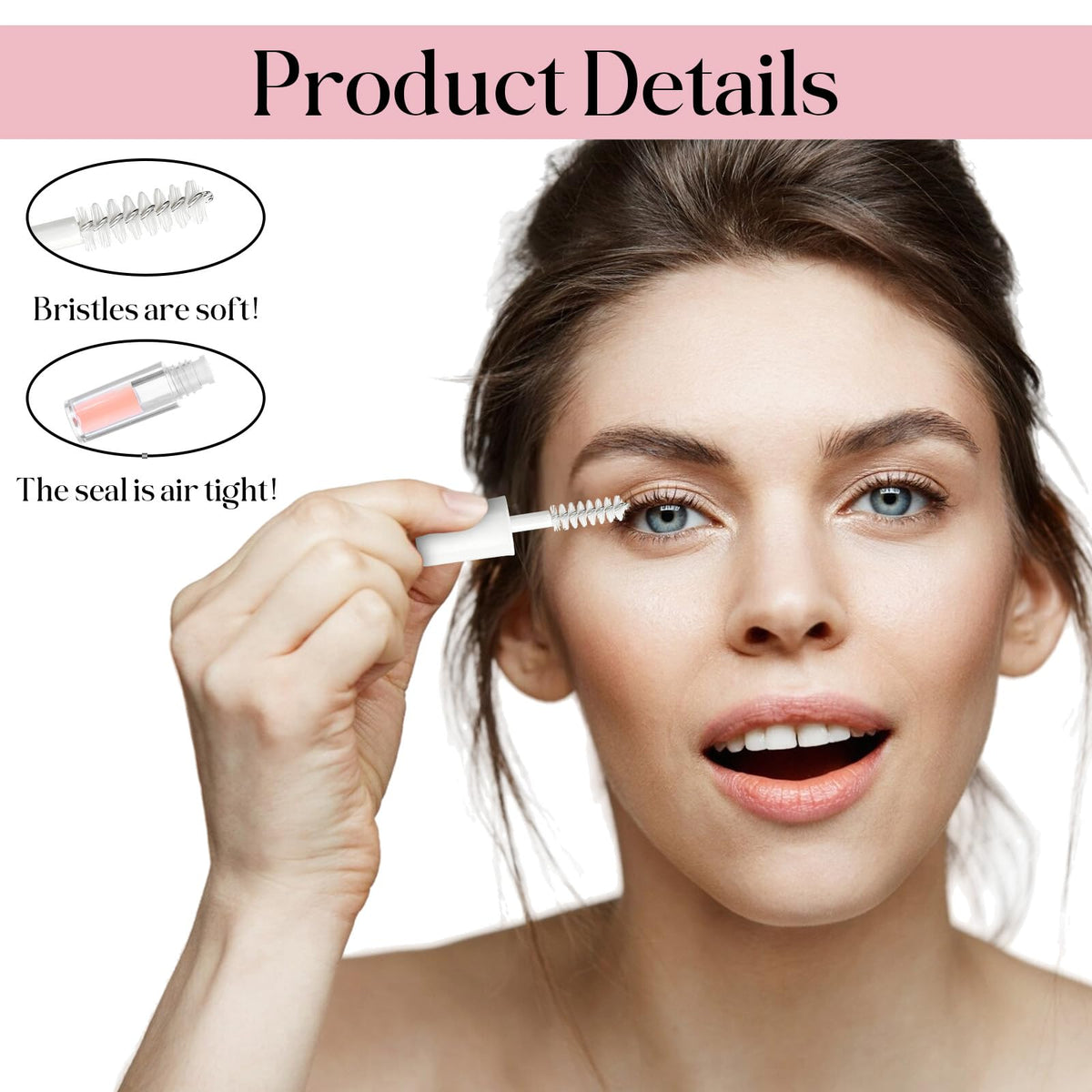 Lifestyle shot of Tweruna mascara tubes in a travel kit