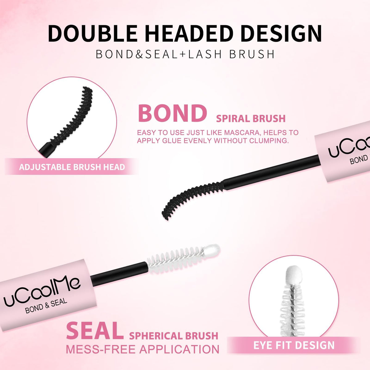 Lifestyle shot of UCOOLME Lash Bond and Seal in use