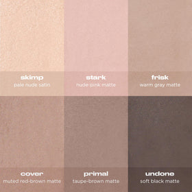 Lifestyle shot of URBAN DECAY Naked2 Basics palette on makeup table