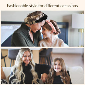 Lifestyle shot of YANIBEST Heatless Hair Curler in use