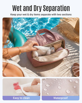 LIGHT FLIGHT Travel Toiletry Bag with waterproof pockets
