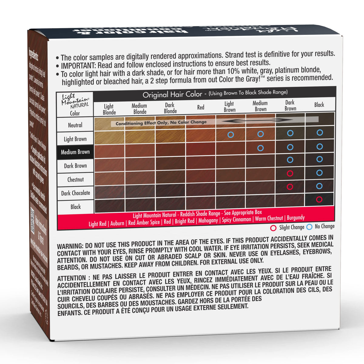 LIGHT MOUNTAIN Henna Hair Colour application process with gloves