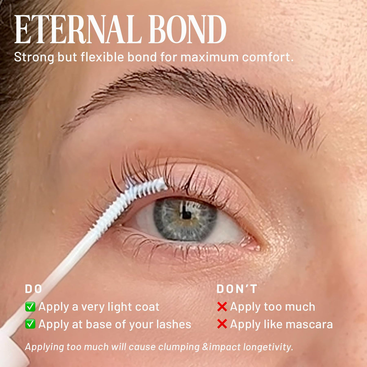 Lilac St. Eternal Bond Lash Glue 9g brush tip detail