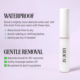 Lilac St. Eternal Bond Lash Glue application process illustration