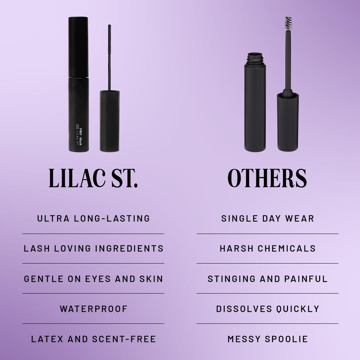 Lilac St. Eternal Bond Lash Glue in use on lashes