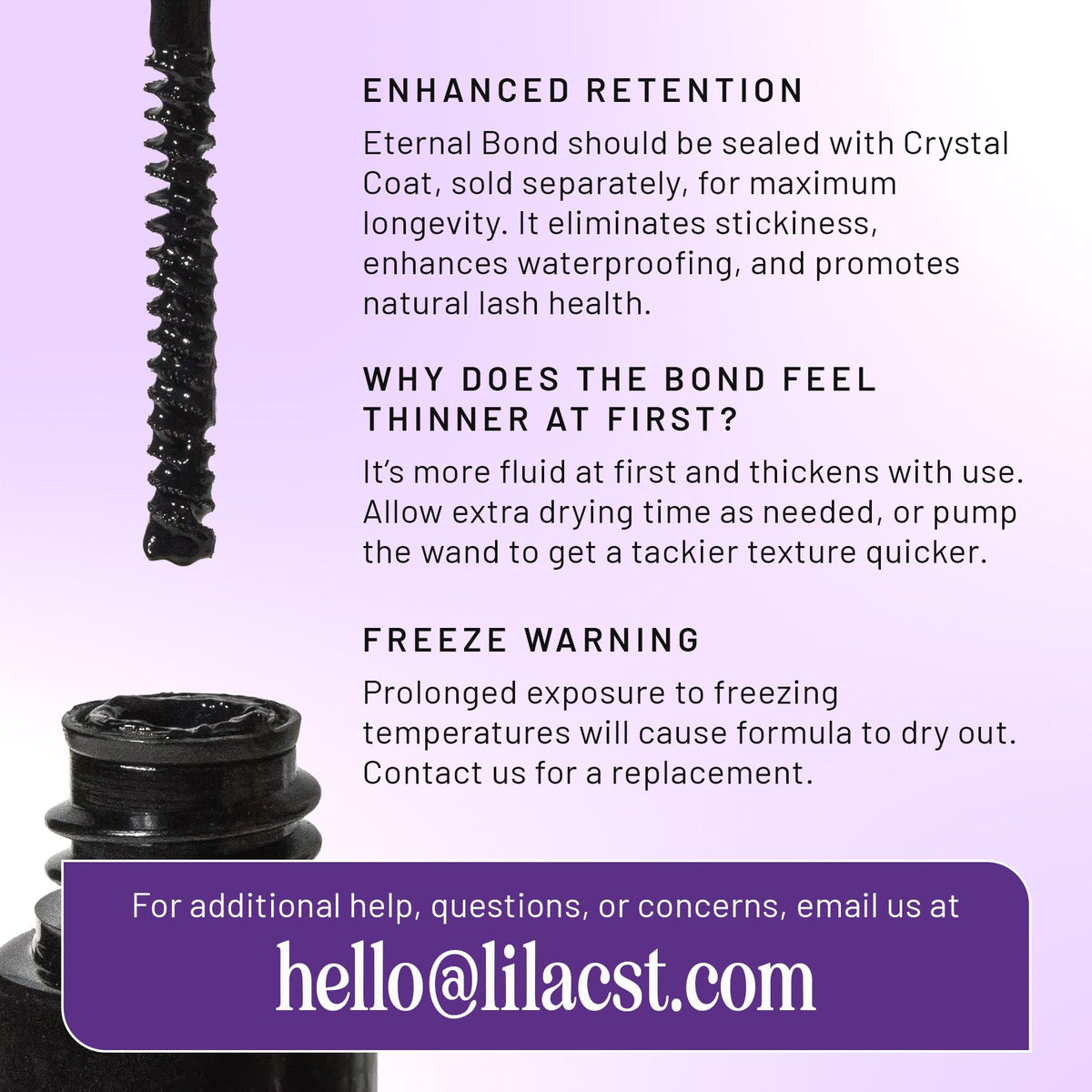 Lilac St. Eternal Bond Lash Glue on makeup vanity