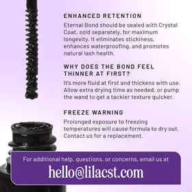 Lilac St. Eternal Bond Lash Glue on makeup vanity