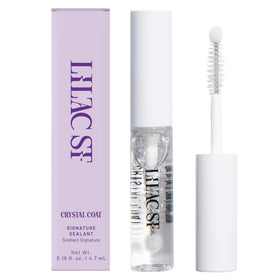 Lilac St. Lilac Lash Crystal Coat front view with brush applicator