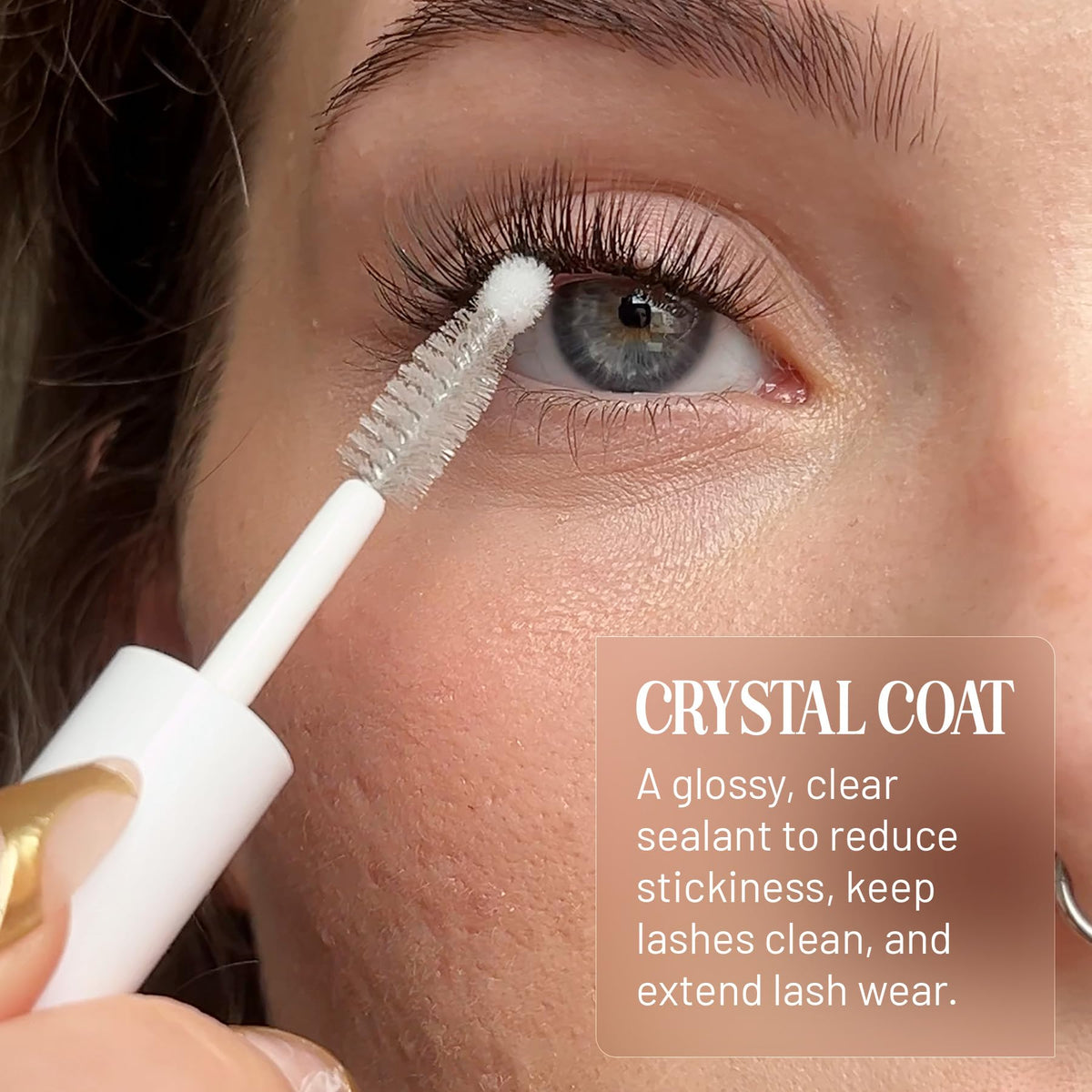 Lilac St. Lilac Lash Crystal Coat packaging side view