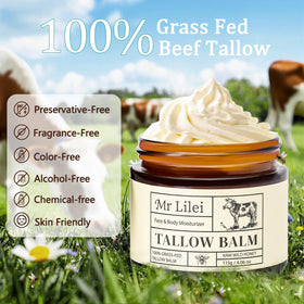 Lilei Beauty Organic Beef Tallow Balm packaging