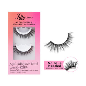 Lilly Lashes 3D Self Adhesive Eyelashes front view in packaging