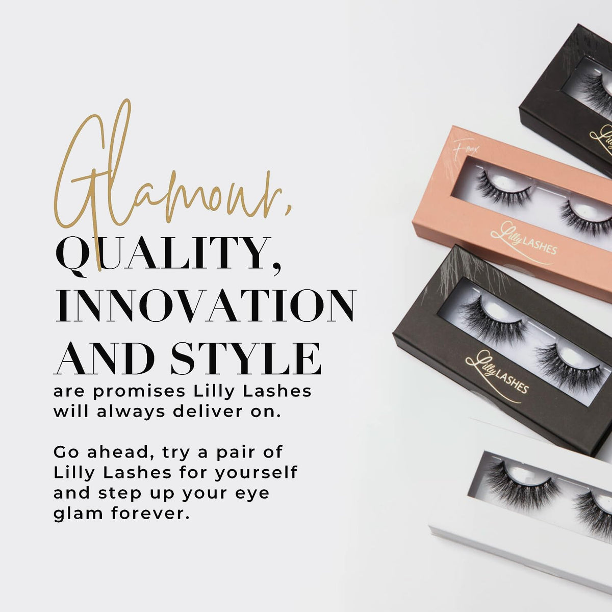 Lilly Lashes Clear Eyelash Glue on a beauty setup