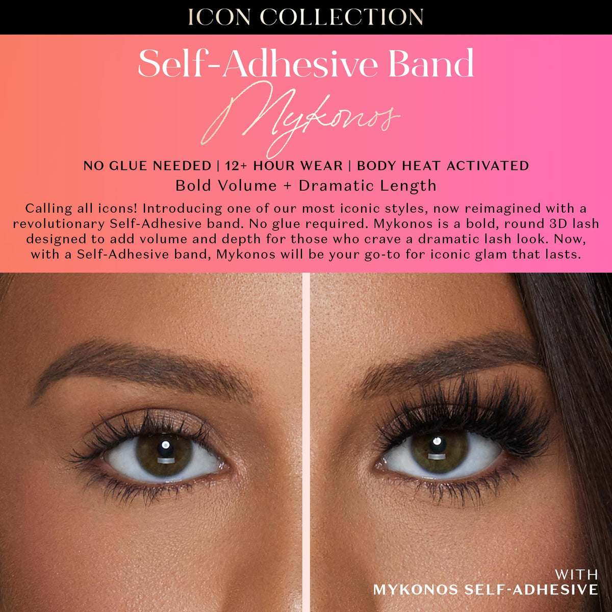 Lilly Lashes Mykonos Self Adhesive Eyelashes packaging