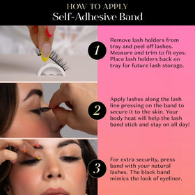 Lilly Lashes Mykonos Self Adhesive Eyelashes with applicator