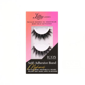 Lilly Lashes Self Adhesive Band 3D Faux Mink Eyelashes in Mykonos front view