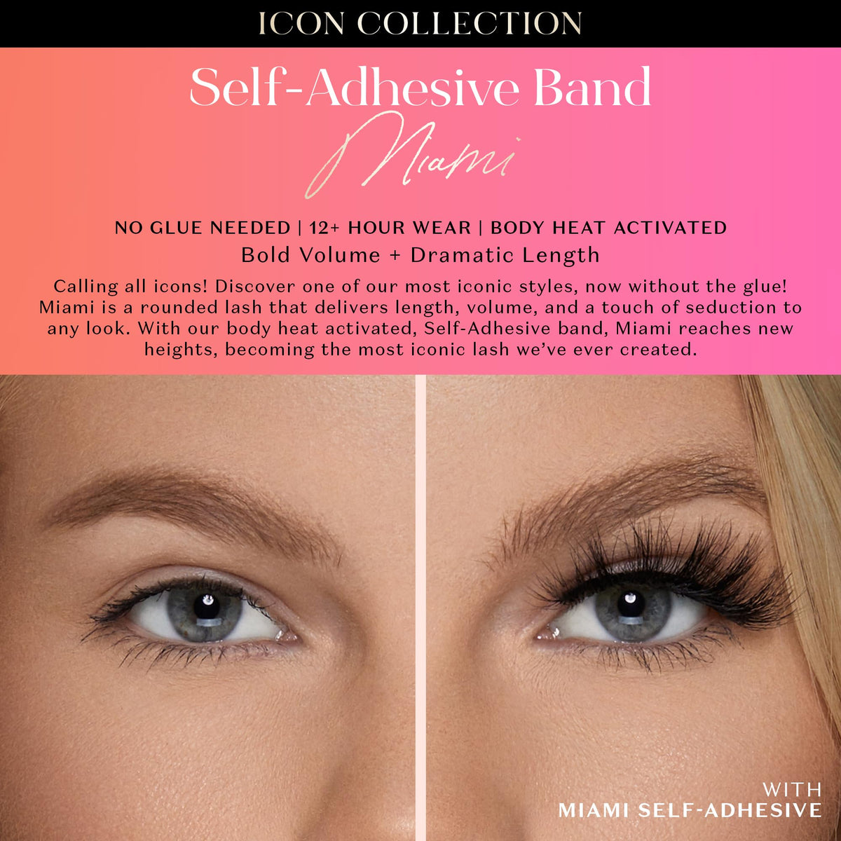 Lilly Lashes Self Adhesive Eyelashes packaging