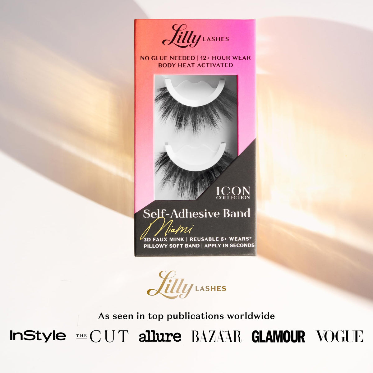 Lilly Lashes Self Adhesive Eyelashes side view