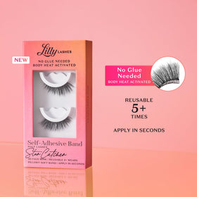 Lilly Lashes Self Adhesive Eyelashes WildChild side view