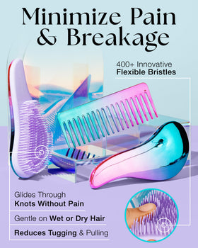 Lily England Detangler Comb side view