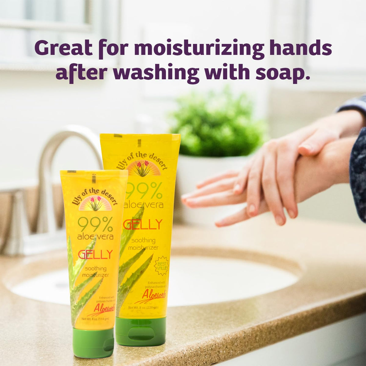 Lily Of The Desert Gelly Moisturizer in a lifestyle setting