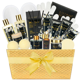 LILY ROY Spa Gifts Set 18Pcs in handwoven basket