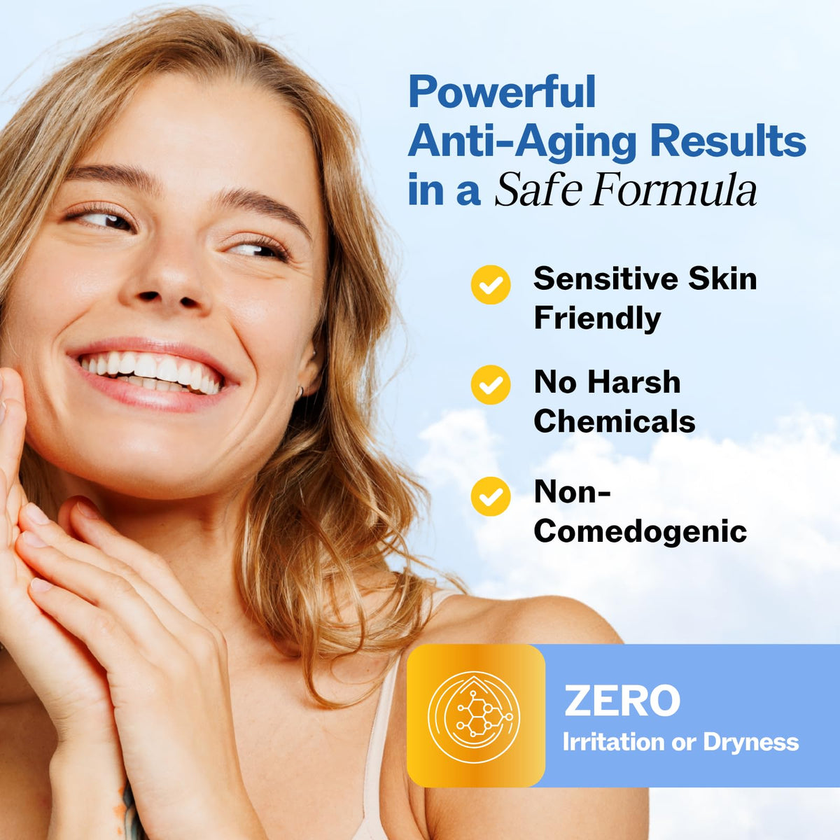 LilyAna Naturals Anti Aging Retinol Face Cream 59g in bathroom setting