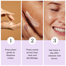 LilyAna Naturals Anti Aging Retinol Face Cream application on skin